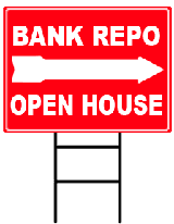 BANK REPO OPEN HOUSE SIGNKIT RED