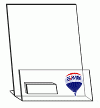 BROCHURE HOLDER WITH RE/MAX LOGO