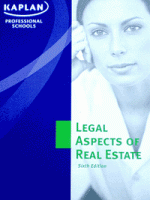 LEGAL ASPECTS OF REAL ESTATE